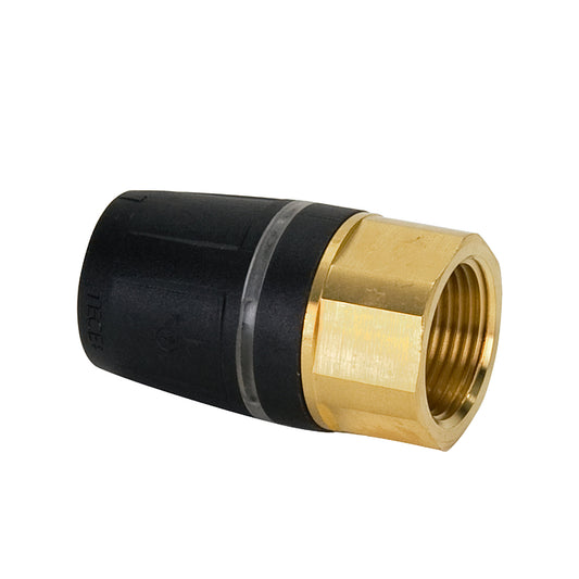 TECElogo female adapter, brass, insert x female thread, 16 mm x ½"
