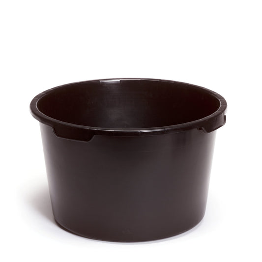 Mortar tub, heavy polyethylene, budgetline, black, 65 litres