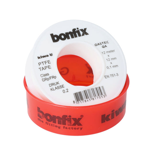 Teflon tape, Gastec QA, w = 12 mm, d = 0.1 mm, l = 12 m, per roll