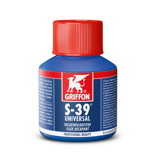Flujo de soldadura Griffon, universal, S-39, botella de 80 ml