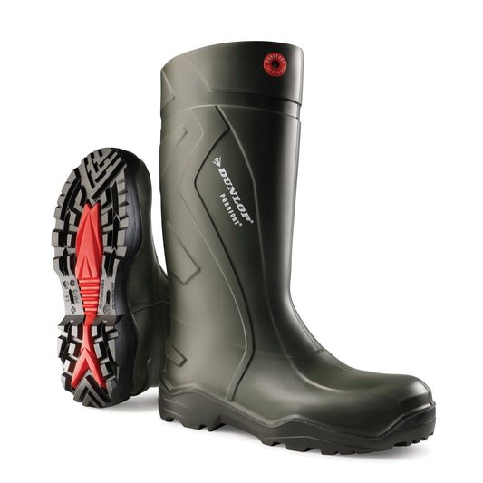Dunlop boots, type Purofort+, full safety, S5, dark green, size 43