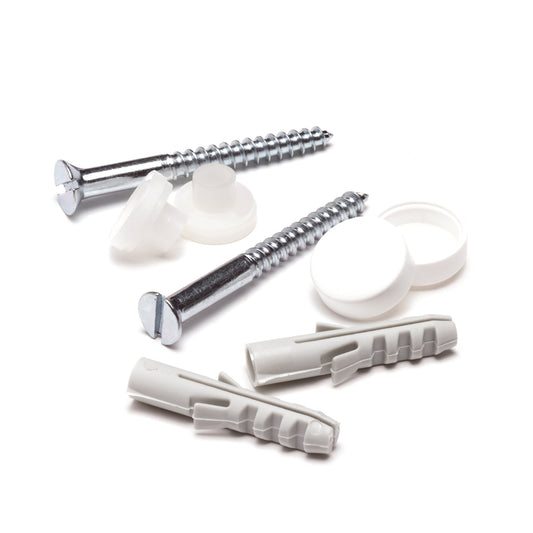 Fischer mounting screws for shelf and toilet bowl, white, 5.5 x 60 mm